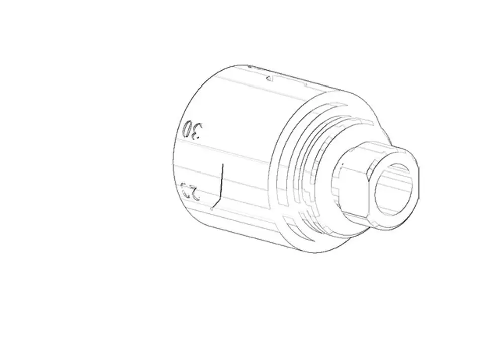 DORNBRACHT Griff für Thermostat ERSATZTEILE 091733002 D. 47 x 50 mm Chrom, 091733002-00 Galeriebild 1